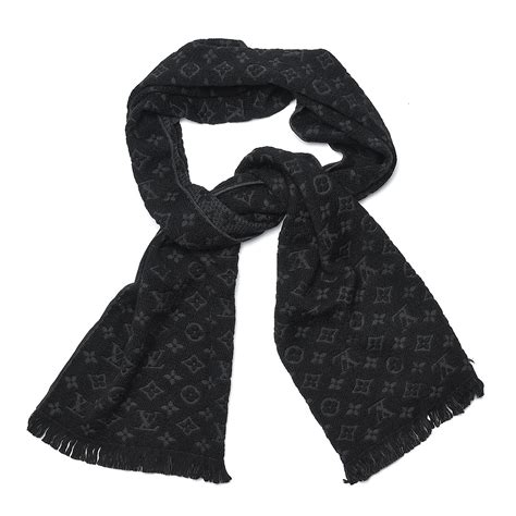 louis vuitton scarf black|louis vuitton scarf women.